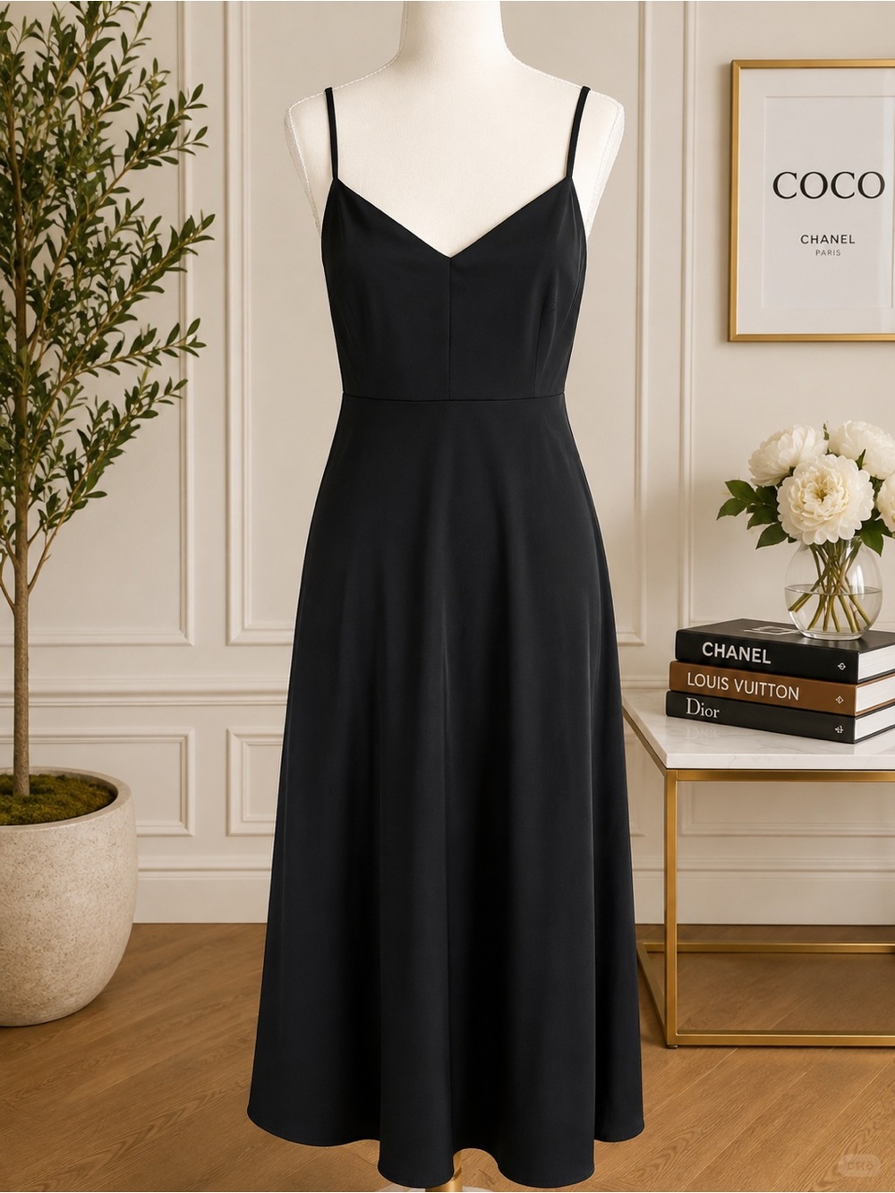 NWT Banana Republic Black Open Back Maxi Dress Size 16 $200